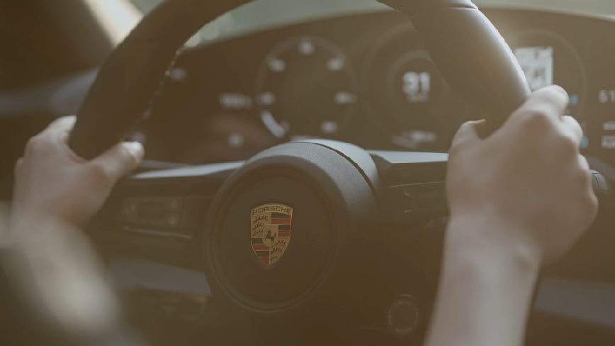 Porsche — steering wheel